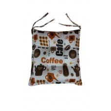 Sandalye Minderi Cafe Yazı Baskılı 4 Adet Set